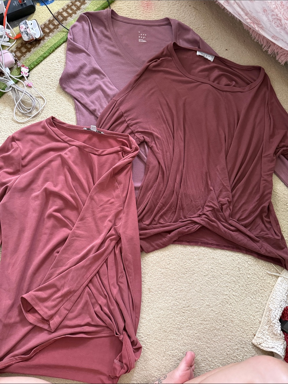 3 long sleeve fashionable tops